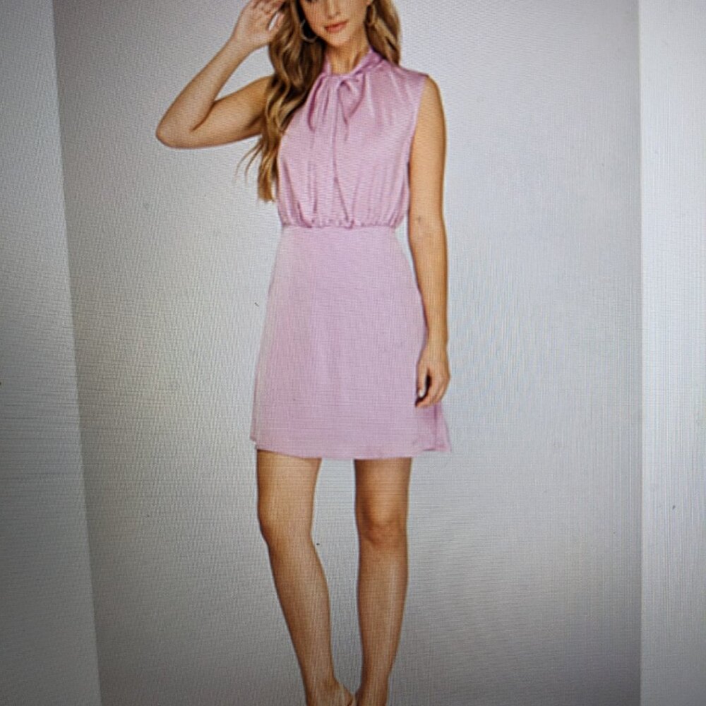 Pretty Lilac Pink Dressy Dress